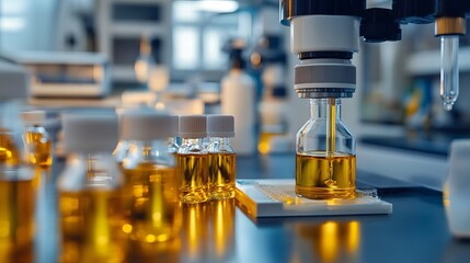 Automated Liquid Filling System for Glass Bottles in a Laboratory Setting