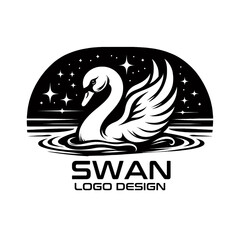 Swan Vector Logo Design