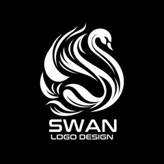 Swan Vector Logo Design