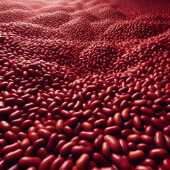 Red bean seeds background.4000x4000 px.