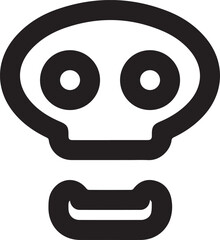 Skull icon symbol vector image illustration
