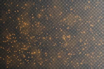golden dust light png. Bokeh light lights effect background. Christmas glowing dust background Christmas glowing light bokeh confetti and sparkle overlay texture for your design.