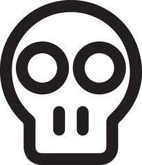 Skull icon symbol vector image illustration
