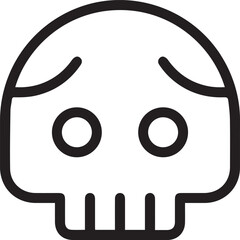 Skull icon symbol vector image illustration
