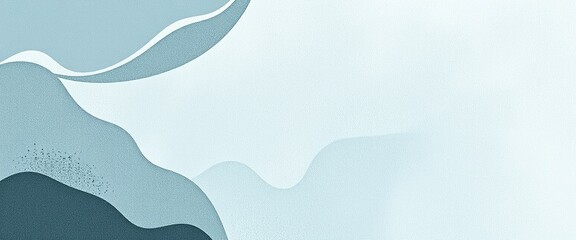 Green Marketing Business Slide with Organic Shapes and Copy Space