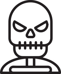 Skull icon symbol vector image illustration
