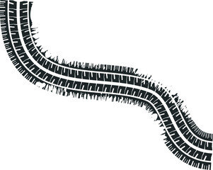 Grunge Tire Track