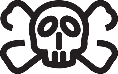 Skull icon symbol vector image illustration

