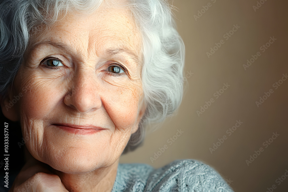 Poster Senior lady portrait