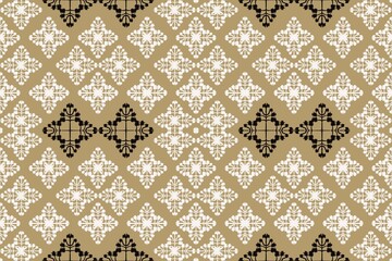 Fototapeta premium Indian motif ikat design print for trendy aesthetic background.Organic brush stroke, ink texture. Simple design for wallpaper, textile, wrapping, packing, fabric, branding, decoration.