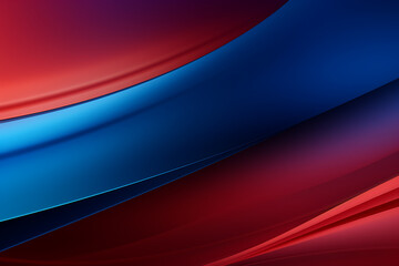 Fototapeta premium Vibrant blue and red abstract background with smooth curves and gradients