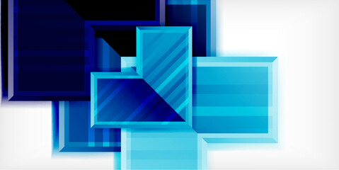 Fototapeta premium Arrow symbols created with 3d effects and line texture geometric abstract background