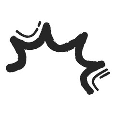 Retro Brush Comic Effect Sign