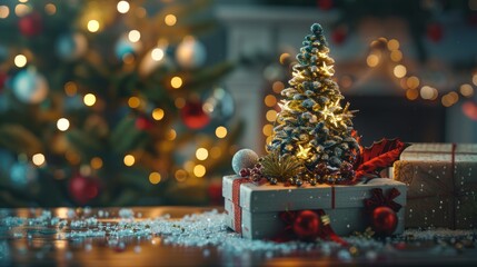 Holiday Sparkle: Shiny Christmas Ornament Heart