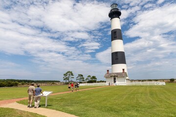 Bodie Island Lighthouse, Nags Head in the Outer Banks, North Carolina, United States.