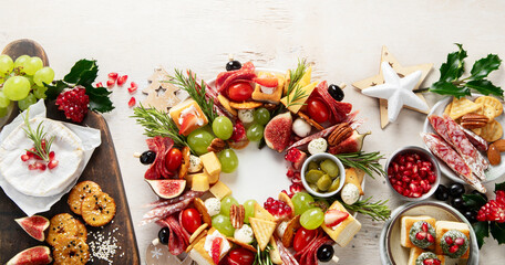 Party food for New Year's and Christmas.