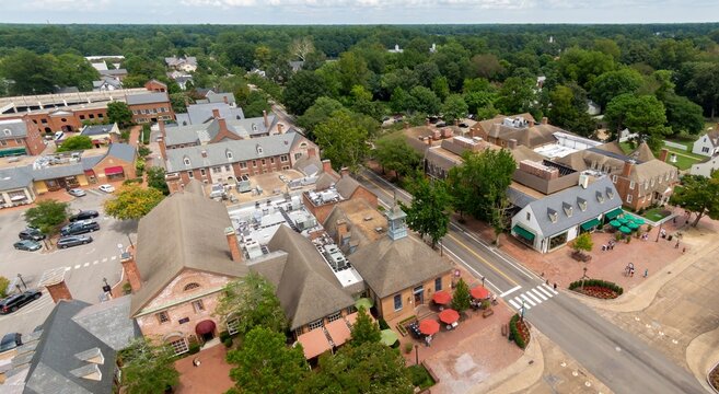 The historic colonial town of Williamsburg, Virginia, United States.