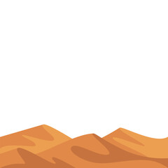 Desert Hill Landscape Illustration