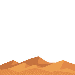 Desert Hill Landscape Illustration
