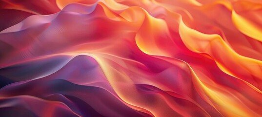 Fototapeta premium Abstract background with colorful wavy shapes, soft curves, and gradient colors