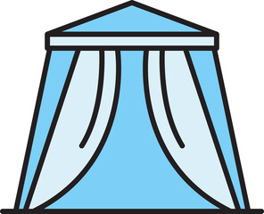 Tent Icon Illustration
