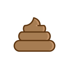 poop icon sign vector