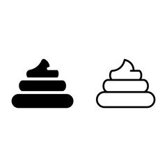 poop icon sign vector