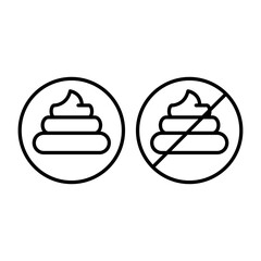 poop icon sign vector