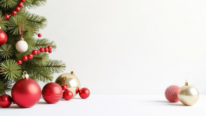 Children's toys, gifts for Christmas. White background, free space for text.