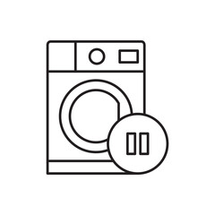 washing machine icon sign vector