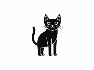 vector cat cartoon style animal illustration 