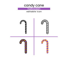 Candy cane halloween, horror and Scary Icon