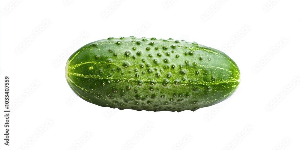 Poster cucumber isolated on a white background
