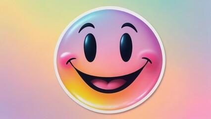 Fototapeta premium happy smiley face