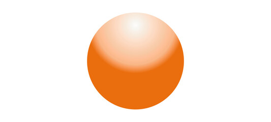 Orange ball Vector Illustration.