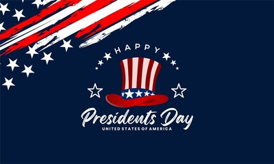 Happy President's day. United States of America. Design template to commemorate president's day in the united states