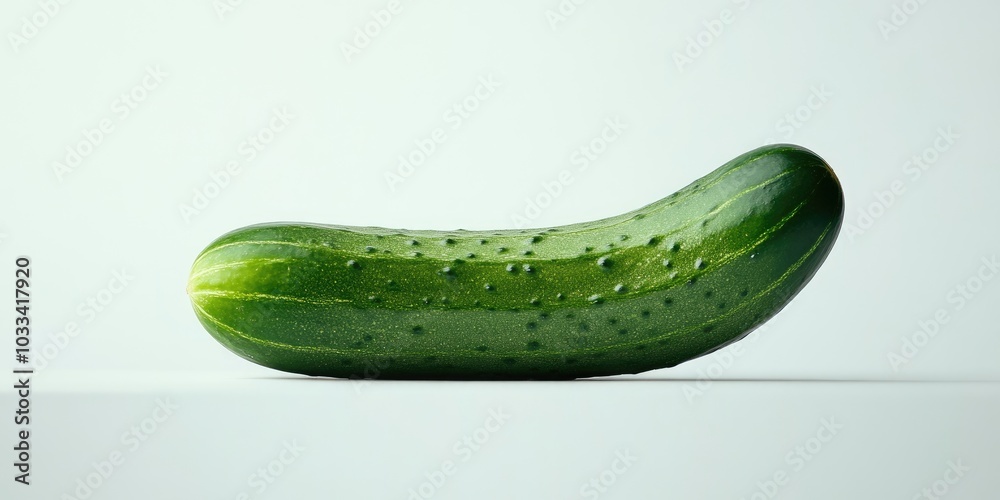 Poster cucumber isolated on a white background