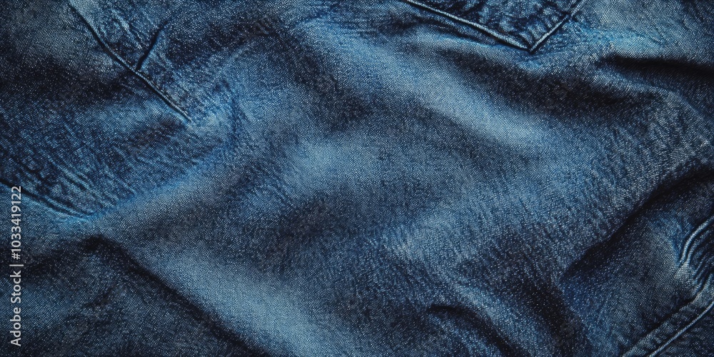 Aufkleber close-up of beautiful blue jeans. painted surface design banners. abstract shape with copyspace for 