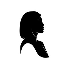 beautiful minimalist woman silhouette