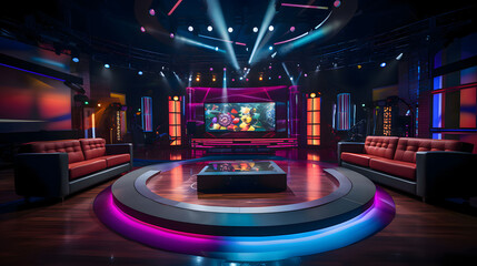 interior of the theater. Generative AI