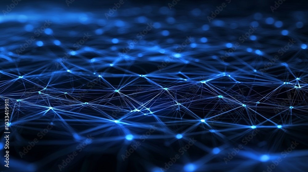 Leinwandbilder An illustration of a scientific technology data binary code matrix conveying the connections, complexity, and data flood of the modern digital age in 3D