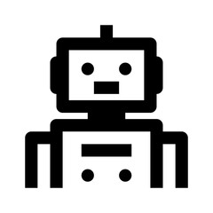 Fototapeta premium Robotics Simple Line Icon. Single icon, line vector icon