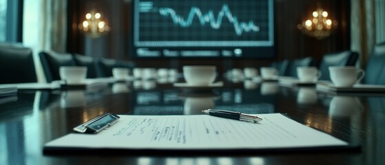 Strategic insights unveiled a high-impact corporate strategy session in a luxurious boardroom setting