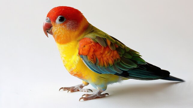 A Bird on White Background Image - a graceful and captivating visual. The bird on a pure white backdrop creates an enchanting and elegant scene.