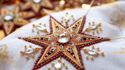 Christmas hand embroidery