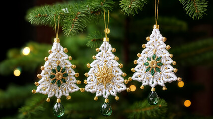 Handmade christmas tree decoration