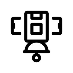 Satellite Line Icon. Single icon, line vector icon