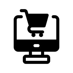 E-commerce Glyph Icon. Single icon, glyph vector icon