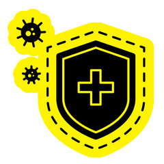 Obraz premium Antibacterial Icon, Medicine, health, Bactery