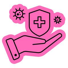 Antibacterial Icon, Medicine, health, Bactery